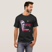 It's Cold Outside Like My Heart Skull Ice Cream Va T-shirt (Voorkant volledig)