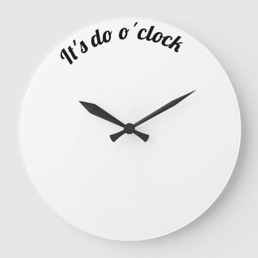 It's do o´clock grote klok (Voorkant)