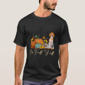 It'S Fall Y'All Beagle Leopard Pumpkin Halloween F T-shirt (Voorkant)