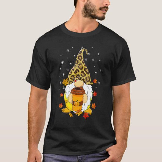 It's Fall Y'all Gnome Pumpkin Spice Latte Happy Th T-shirt (Voorkant)