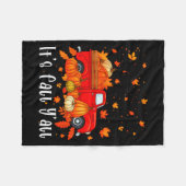 It's Fall Y'all Pumpkin Truck Autumn Tree Hello Fa Fleece Deken (Voorkant (Horizontaal))