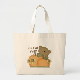 "It's Fall Y'all" Sac fourre-tout d'ours en peluch