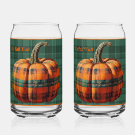 It's Fall Y'all Soda Glass Blikvorm Glas