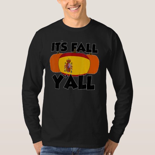It's Fall Y'all Thanksgiving Pumpkin UK 1 T-shirt (Voorkant)