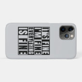 IT'S FINE I'M FINE EVERYTHING IS FINE Case-Mate iPhone CASE (Achterkant (horizontaal))