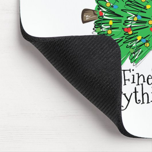 It's Fine I'm Fine Everything Is Fine Fun Christma Muismat (Hoek)