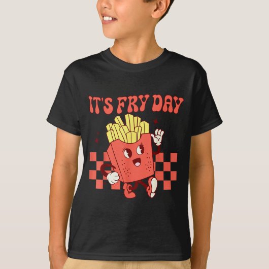 It's Fry Day - Funny French Fries Fast Food T-shirt (Voorkant)