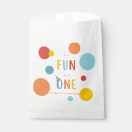 It's Fun To Be One Colorful Birthday Favor Bag Bedankzakje