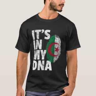 ITS IN MIJN DNA Algerijnse vlag T Shirt Gift M
