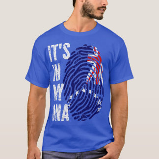 ITS IN MIJN DNA Cook Islands Vlag Mannen Vrouwen K T-shirt
