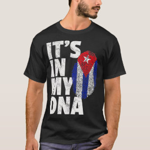 ITS IN MIJN DNA Cubaans Cuba Flag Pride Nationale T-shirt