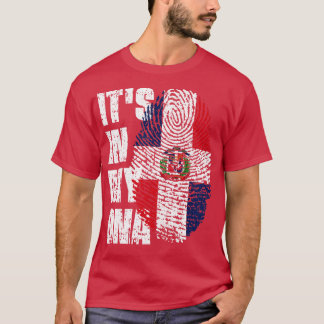 ITS IN MIJN DNA Dominicaanse Republiek Vlag Jongen T-shirt