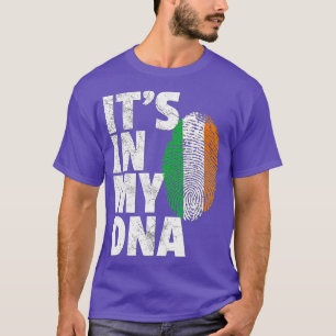 ITS IN MIJN DNA Iers Ierland Vlag Nationale Pride  T-shirt