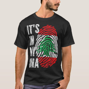 ITS IN MIJN DNA Libanon Vlag Libanese Raglan Baseb T-shirt