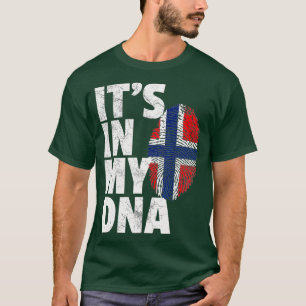 ITS IN MIJN DNA-Noorse Noorse Mannen met de vlag v T-shirt