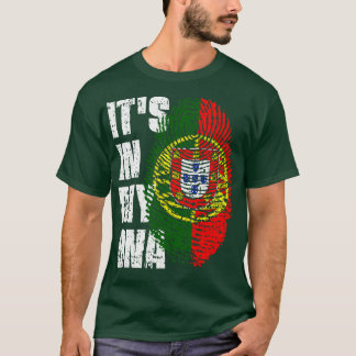 ITS IN MIJN DNA Portugal Vlag Jongen Meisje Gift T-shirt