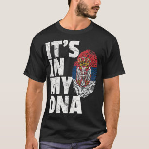ITS IN MIJN DNA-Servische vlag T-shirt