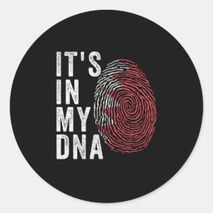 It's In My DNA - Bahrain Flag Ronde Sticker