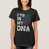 It's In My DNA Ethiopian Fingerprint Proud Ethiopi T-shirt (Voorkant)