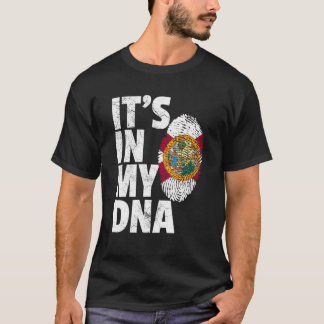 It's In My DNA Florida Fingerprint Pride Florida A T-shirt