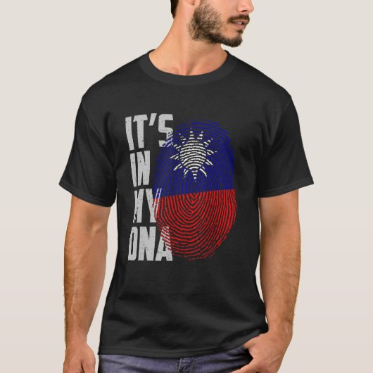 It's In My DNA Taiwan Taiwanese Flag Taiwan Finger T-shirt (Voorkant)
