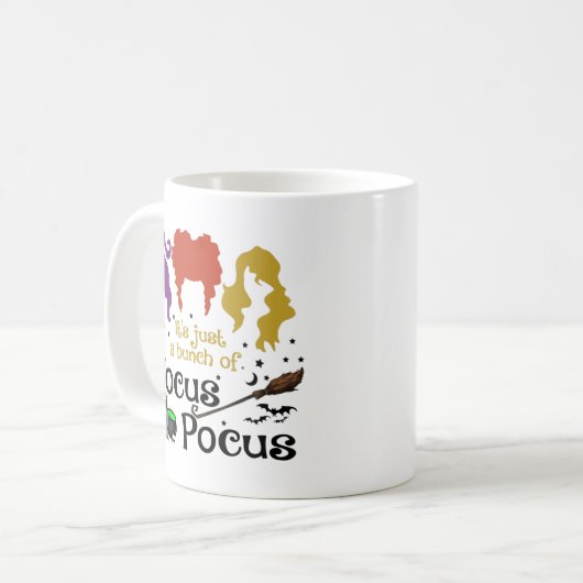 It's Just A Bunch Of Hocus Pocus Ceramic Mug (Devant gauche)