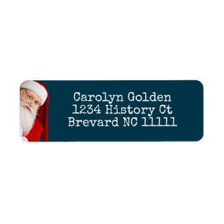 It's Me Santa Return Adres Label Typewriter Font