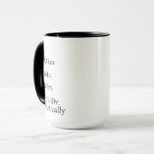 It's Miss Ms Mrs Dr Actually Mug Personalized, PHD (Devant gauche)