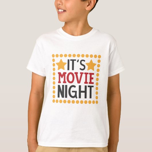 It's movie night t-shirt (Voorkant)