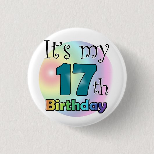 It's my 17th Birthday Ronde Button 3,2 Cm (Voorkant)