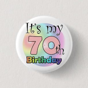 It's my 70th Birthday (Pink) Ronde Button 3,2 Cm