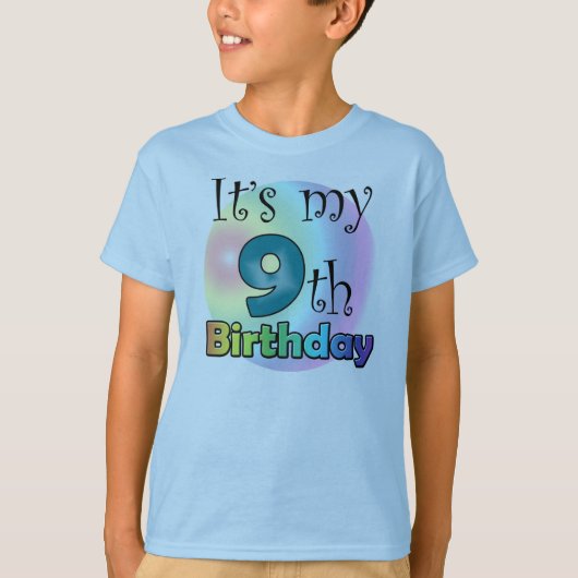 It's my 9th Birthday T-shirt (Voorkant)