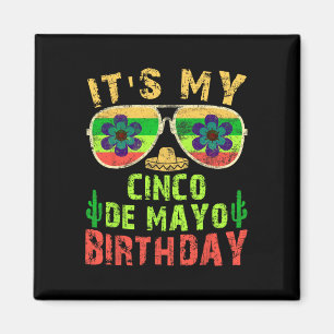 Its My Cinco De Mayo Birthday Funny Birthday Party Magneet