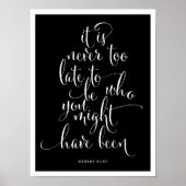 It's Never Too Late To Be You Script Poster (Devant)