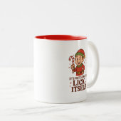 It's Not Going to Lick Itself Two-Tone Mug (Devant droit)