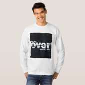 It's Not Over - Witte tekst met jeans achtergrond T-shirt (Voorkant volledig)