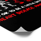 It's Ok To Be A Little Different Heart Disease Awa Poster (Hoek)