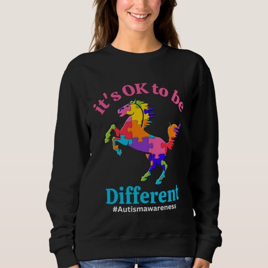 Its Ok To Be Different Autism Awareness Acceptance Trui (Voorkant)