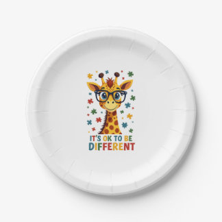 It's Ok To Be Different Giraffe Autism Awareness B Papieren Bordje