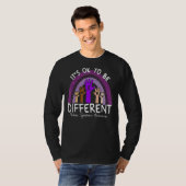 It's Ok To Be Different Moebius Syndrome Awareness T-shirt (Voorkant volledig)