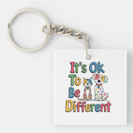 It's ok to be different sleutelhanger
