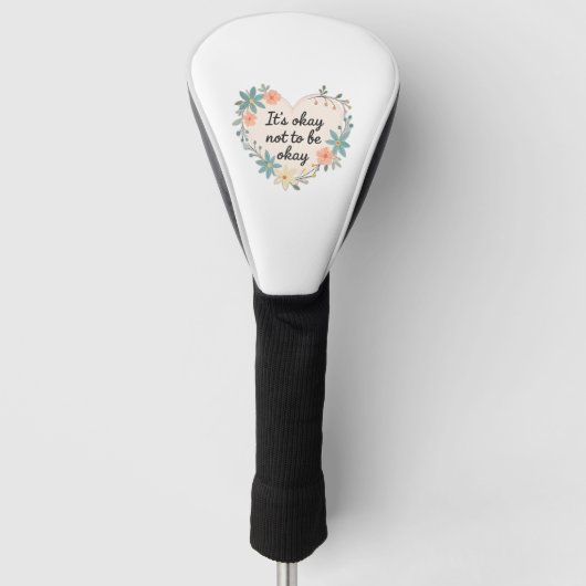it's Okay Not to be Okay Golfheadcover (Voorkant)