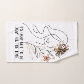 It's okay not to be okay – Self-acceptance quote w (Serviette à main)
