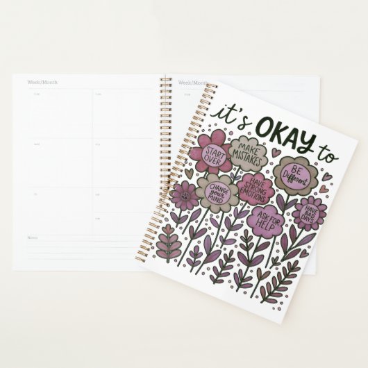 It's Okay To Boho Floral Planner (Display)