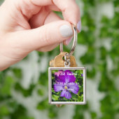 Its OKAY to Feel Like This Purple Panisy Bloom Sleutelhanger (Hand)