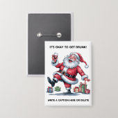 It's Okay To Get Drunk™ Button (Voorkant / Achterkant)