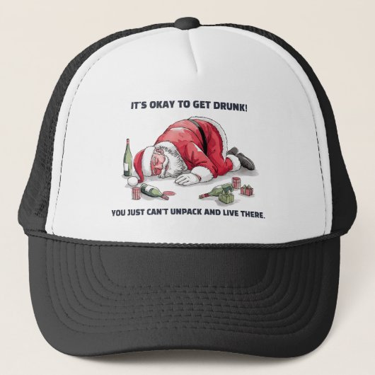 It's Okay To Get Drunk™ Trucker Hat Trucker Pet (Voorkant)