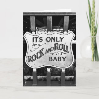 'It's Only Rock and Roll Baby' Bedankkaart