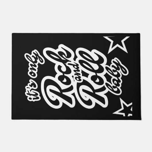 Its Only Rock and roll Baby Deurmat (Voorkant)