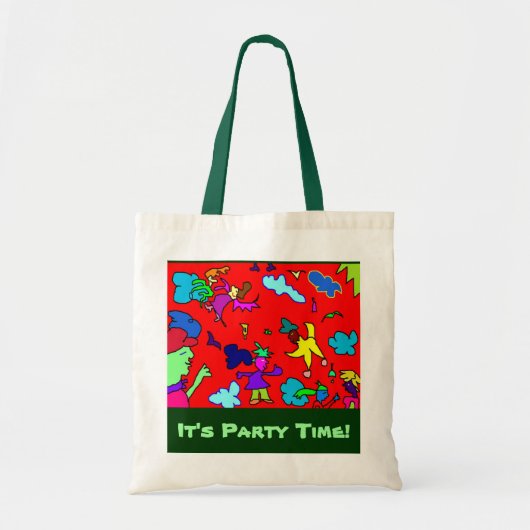 "It's Party Time !" - sac en coton (Devant)
